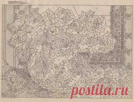 Вышитая картина &quot;Розы&quot; | Креативные идеи - для дома, для сада, вязание, шитье, описание моделей