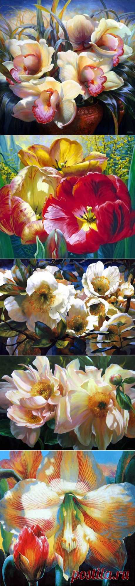 В мире цветов. Художник Elizabeth Horning