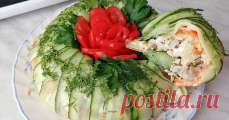 Как приготовить салат из курицы и свежих огурцов- Со Вкусом