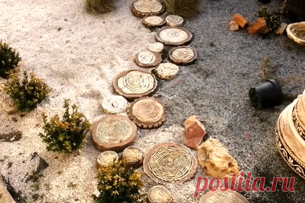 Применяю старые пластиковые ведра для строительства садовых дорожек. И как я только додумался до такого | 1001 совет на каждый день | Яндекс Дзен