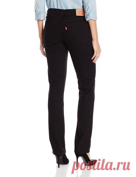 Levi's Women's 414 Relaxed Straight Jeans, Black Onyx, 29 (US 8) L at Amazon Women's Jeans store