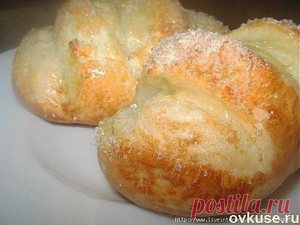 БУЛОЧКИ ВАНИЛЬНЫЕ С САХАРОМ - Простые рецепты Овкусе.ру