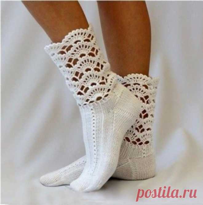 Такие уютные домашние носочки.