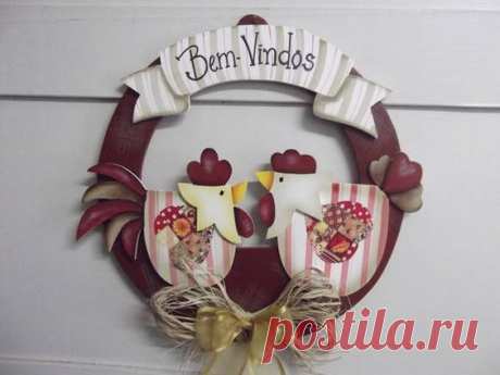 Aplique Galo (turma Galinha Pintadinha)