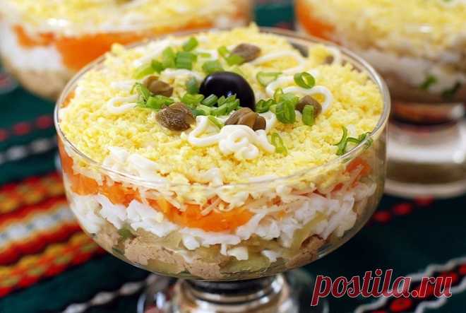 5 сытных и вкусных салатов с печенью трески | Вкусные рецепты