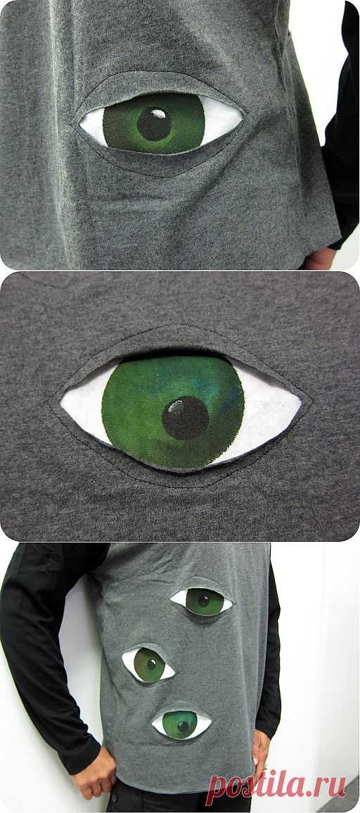 Я слежу за тобой (мастер-класс) / Аппликации / Модный сайт о стильной переделке одежды и интерьера