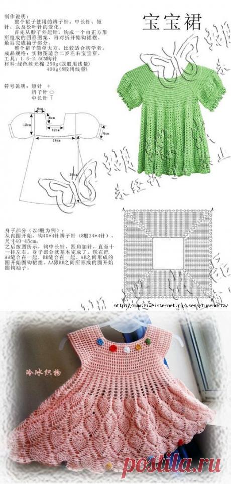 платье детское с ананасиками.