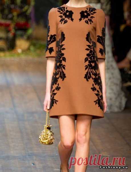 Платье от Дольче &amp; Габбана. Идея декора