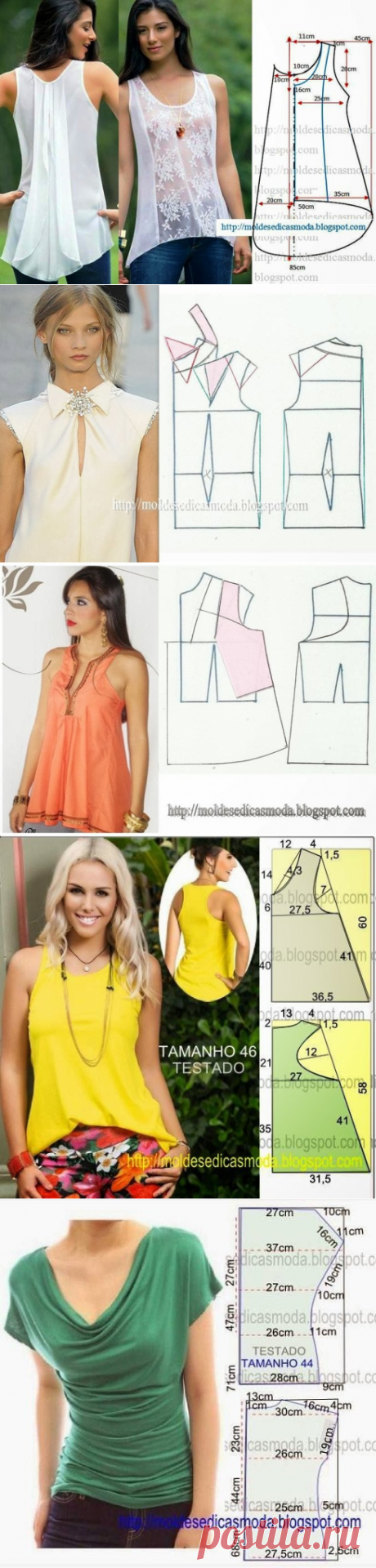 Шьем красивые блузки: 16 выкроек на любой вкус - Своими руками