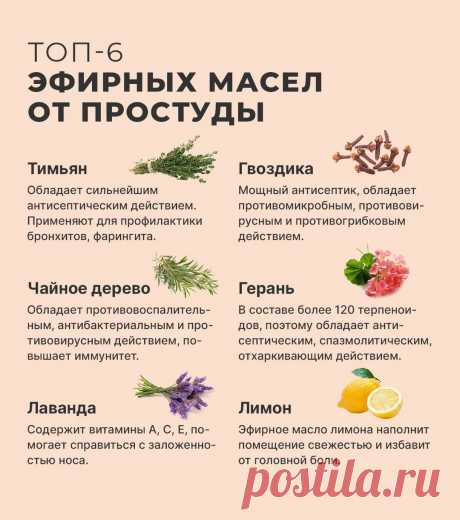 ТОП-6 эфирных масел от простуды