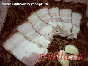 Как приготовить сало в луковой шелухе. Очень вкусное сало в мультиварке |