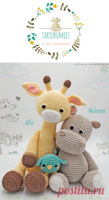 Amigurumi Patr&amp;oacute;n: La Jirafa Alfa &amp;ndash; Tarturumies