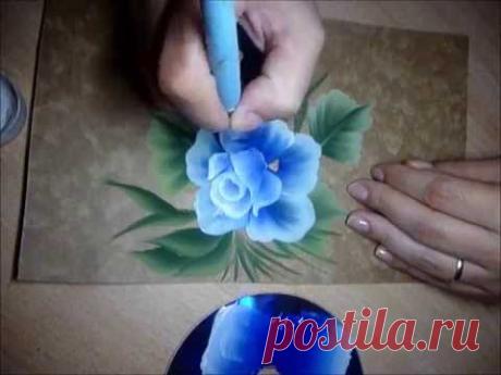 Rosa azul em One Stroke