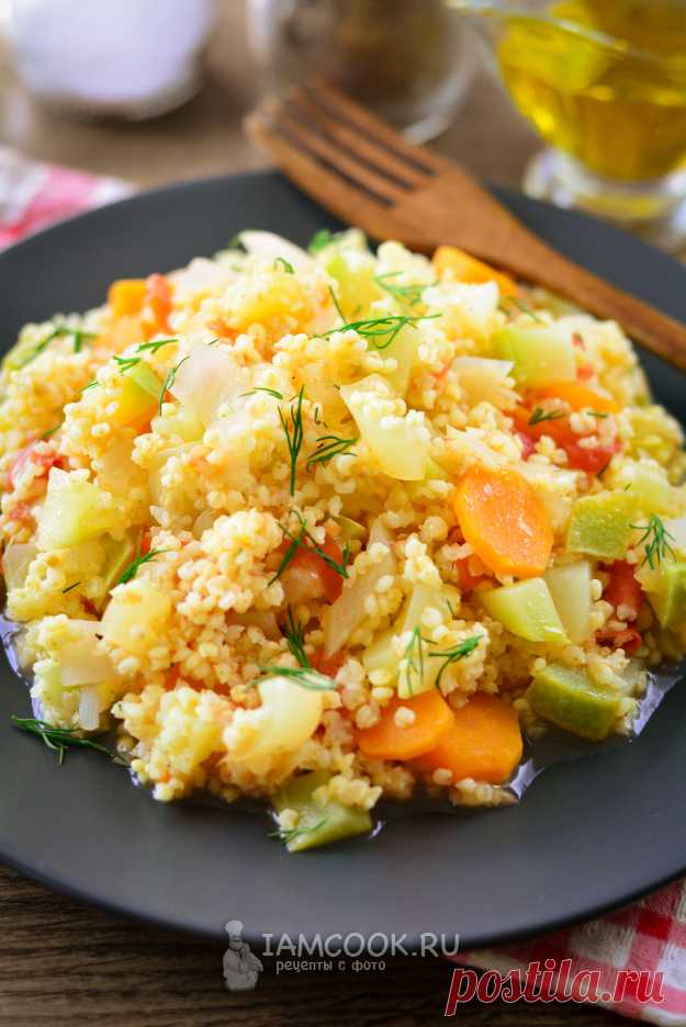 Пшенная каша с овощами — рецепт с фото пошагово
