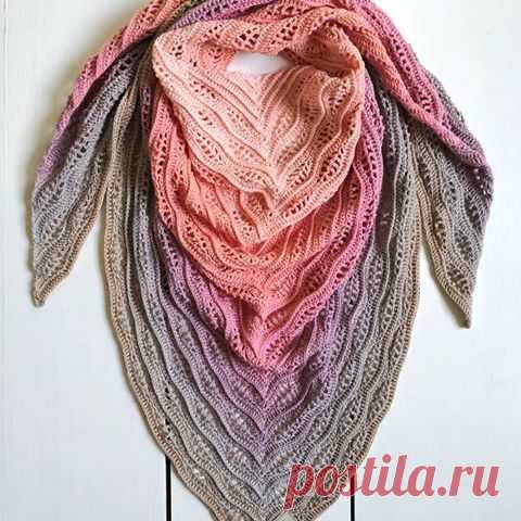 Отличная идея для красивой шали Конкурс 