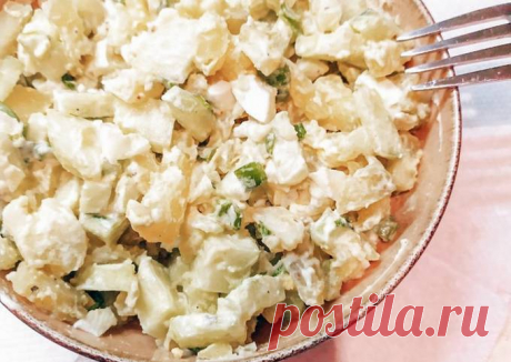 (20) Салат с картофелем, яйцом и огурцом - пошаговый рецепт с фото. Автор рецепта Валерия @jole_food . - Cookpad