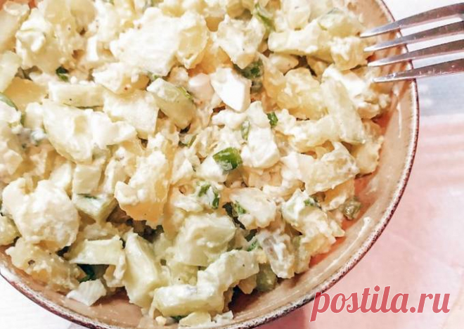 (20) Салат с картофелем, яйцом и огурцом - пошаговый рецепт с фото. Автор рецепта Валерия @jole_food . - Cookpad
