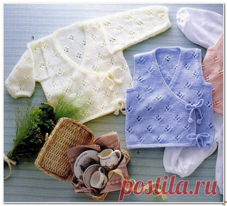 ВЯЖЕМ МАЛЫШАМ РАСПАШОНКИ СПИЦАМИ.