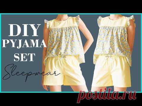DIY Pyjama Set | How To Make Sleepwear | Sewing Clothes Tutorial