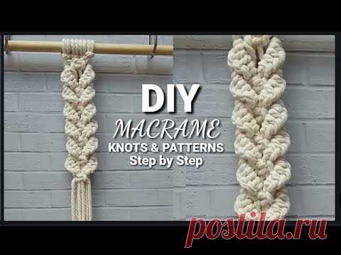 DIY Basic New Macrame Knots For Beginners | Nuevos nudos básicos de macramé para principiantes - YouTube