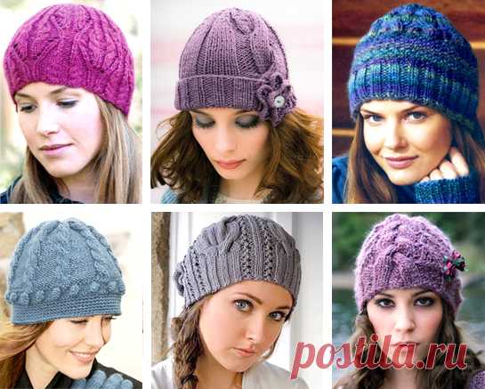 Вязаные женские шапки спицами 2018-2019г - Со схемами, с описанием и фото - Новинки модных моделей, тренды и тенденции