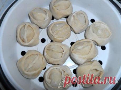 Манты из говядины и свинины в мультиварке
