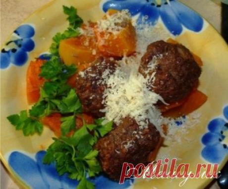 Тефтельки на тыквенной подушке