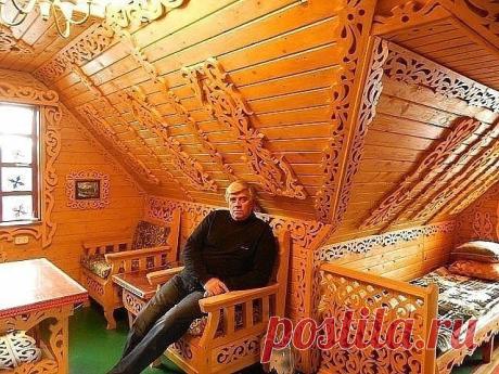 Вот такие мастера живут в Перми. Владимир Зенков, 71 год. Сделано все своими руками