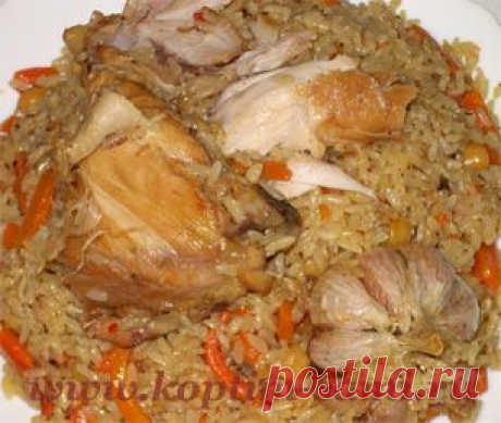Плов с курицей рецепт, как приготовить плов с курицей, плов из куры