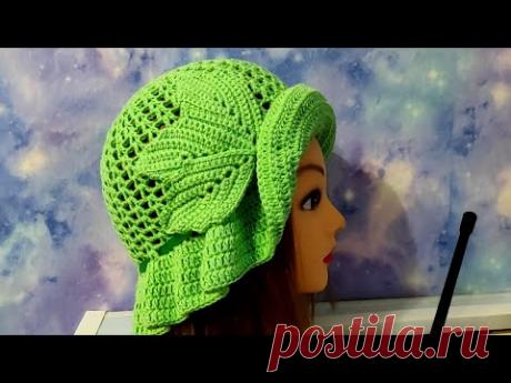 АЖУРНАЯ ПАНАМА крючком. Панама для начинающих.