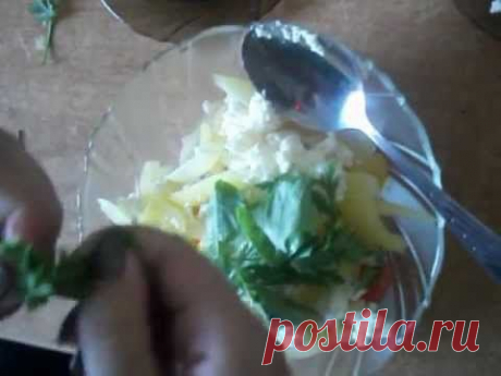 Вкусно и полезно. Салат овощной с творогом - YouTube