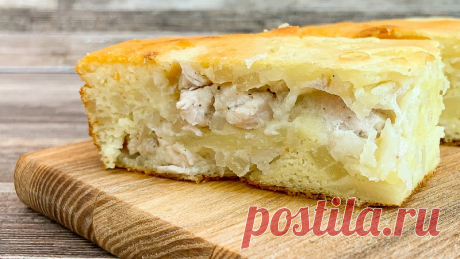 Пирог с курицей и картофелем
