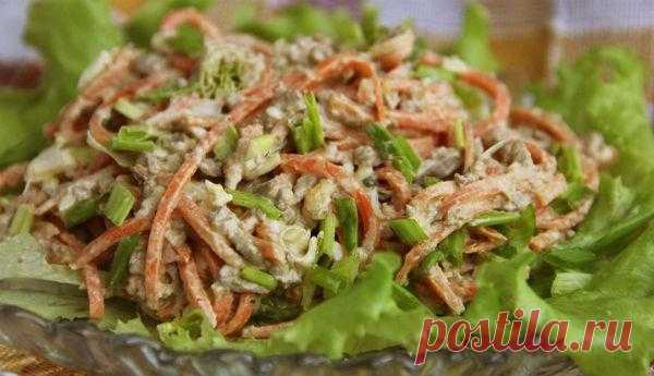 Вкуснейший салат из печени