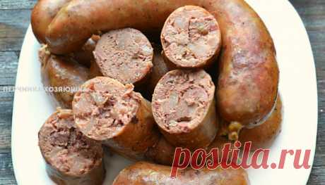 Домашняя печеночная колбаса со свиным языком - Перчинка хозяюшка
