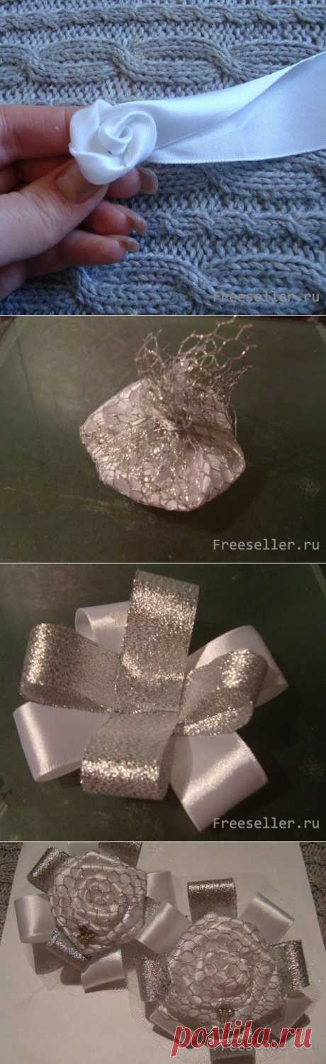 Белоснежные розы с сеткой
