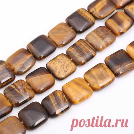 12mm Natural Stone Colorful Agate Tiger Eye Sandstone Square Piece Loose Beads for Jewelry Making DIY Hot Bracelet Necklace 15" | AliExpress
