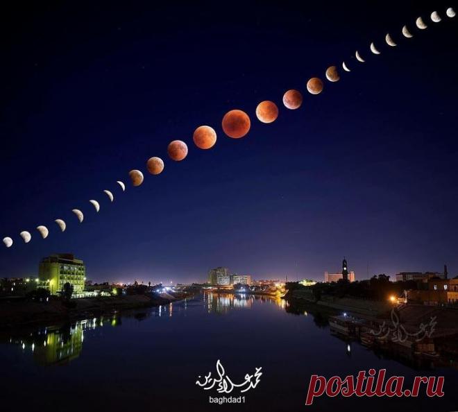 Полное лунное затмение 2018.gif