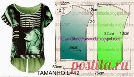 BLUSA- Moldes Moda por Medida
