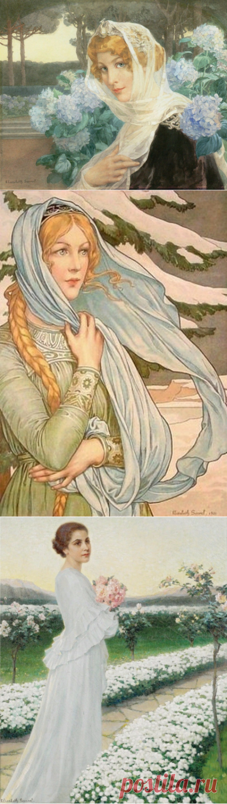 Художник-символист Елизабет Сонрель (Elisabeth Sonrel,1874-1953)
