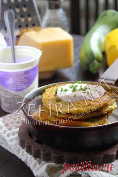 Оладьи из кабачков с овсяными хлопьями и сыром