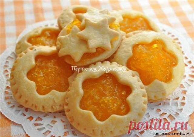 Песочное печенье *Мармеладка* с джемом