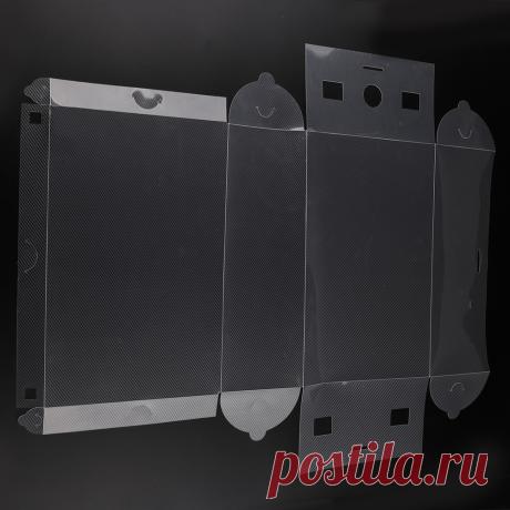 2016 высокое качество 10 шт./лот складной пластиковый хранения обуви чехол коробки стекируемые организатор обуви держатель легко DIY бесплатная доставка купить на AliExpress