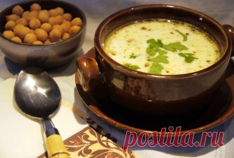 Сливочно-сырный суп с фаршем