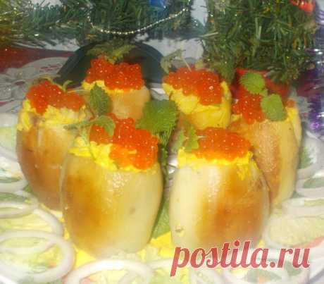 Картофельные "пенечки" с начинкой