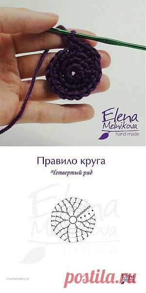 Вязание крючком по кругу схема, правило, техника | Crochet-Story.ru