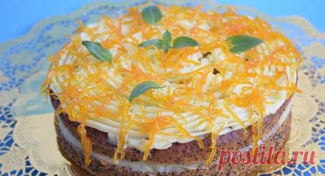 ​Маковый торт с апельсинами