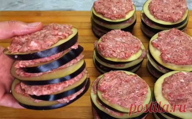 Фаршируем баклажаны не обычно, а кольцами. Рецепт подсмотрели в Анталье, где за блюдом стояли очереди