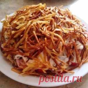 Слоёный салат "Блондинка"