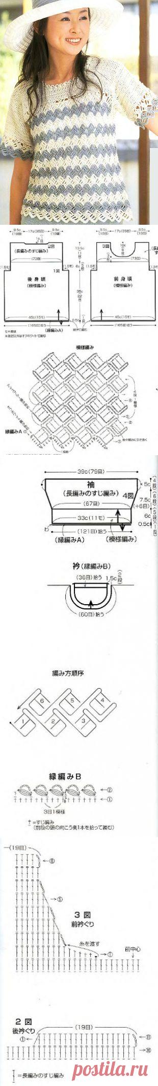 Как связать кофту крючком