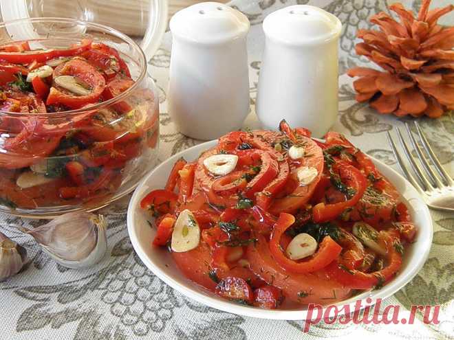 Помидоры по-корейски (быстро и на зиму): самый вкусный рецепт
-несколько рецептов-